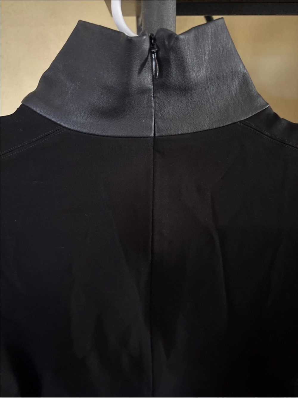 Helmut Lang Bondage Leather neck long sleeve top, retail price :$295 - Picture 4 of 7